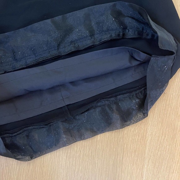 Women's Joseph Ribkoff Size 14 LBD Black Fringe Beaded Dress Sleeveless Cocktail - Picture 6 of 11